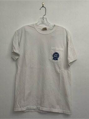Old Row White Short-Sleeve Pocket Tee